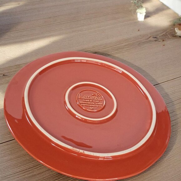 LA Ceramica Pizza Platter Round Serving Made In Italy 13" - Picture 5 of 8